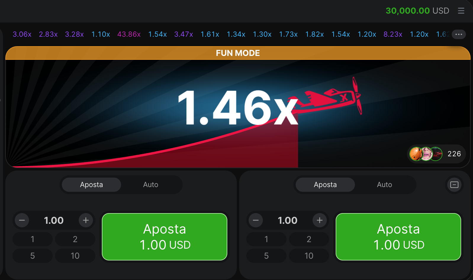 Aviator ao vivo — transmissão do jogo com multiplicador crescente